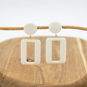 Boucles d'oreilles Viviane - Ecru - FEEKA