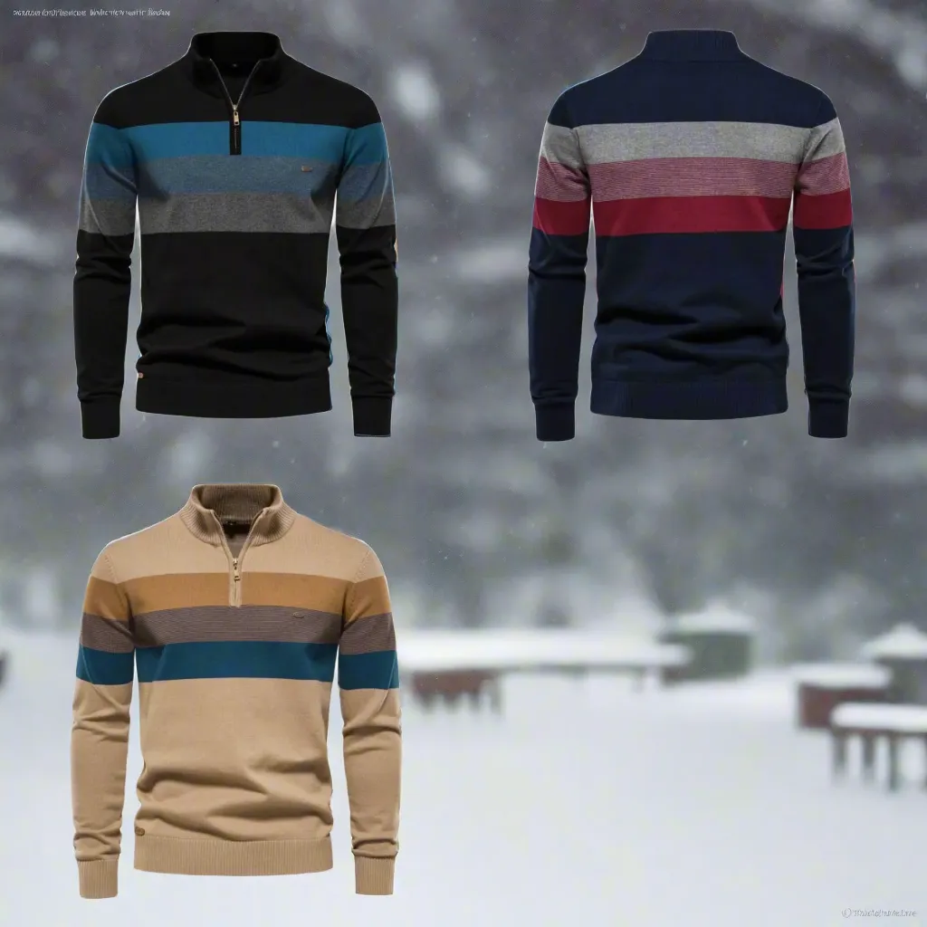 Conway - Pull rétro d'hiver pour homme