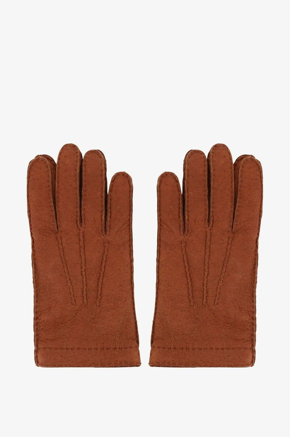 Gants en cuir de pécary et cachemire