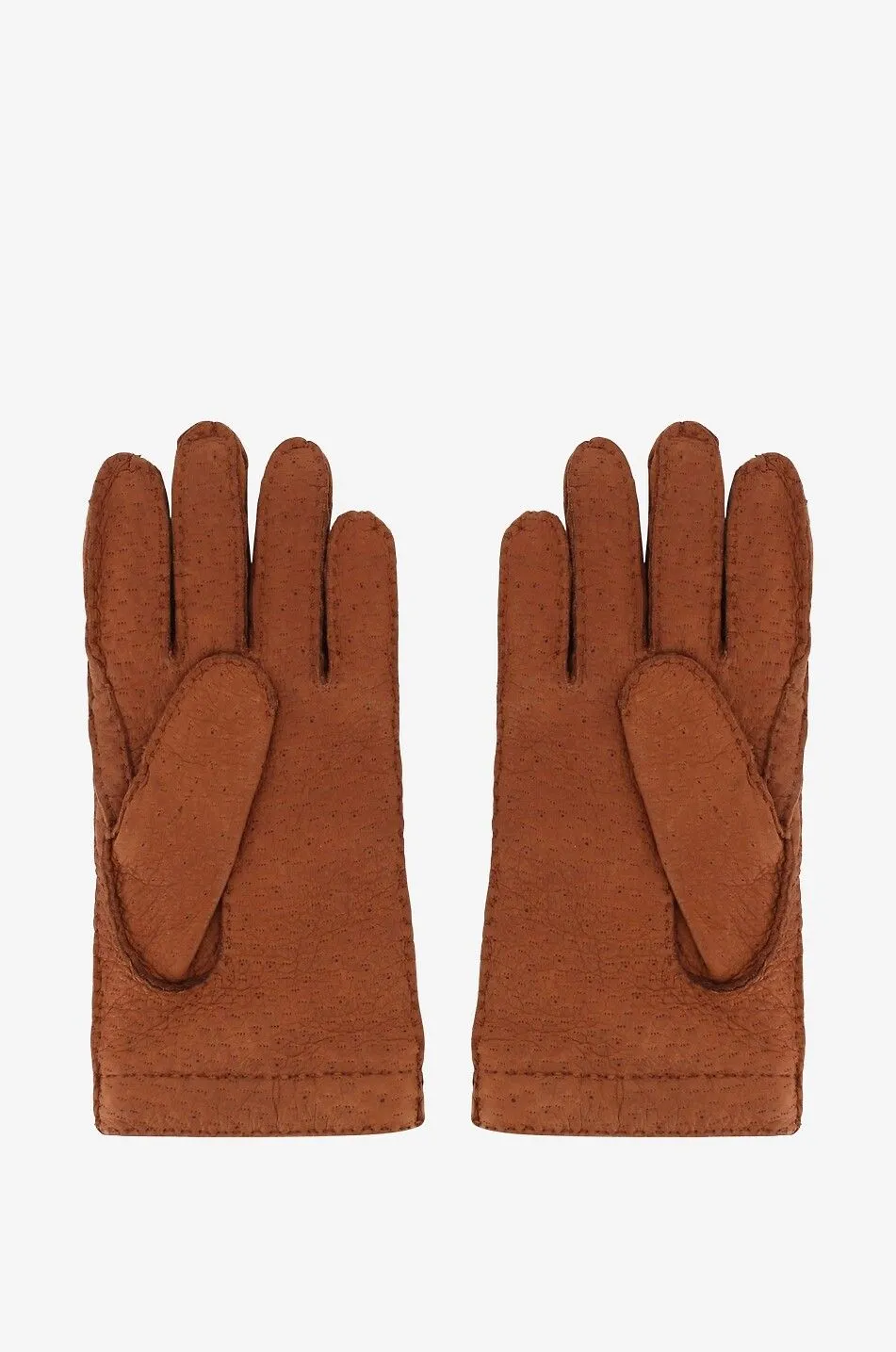 Gants en cuir de pécary et cachemire