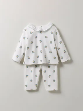 Pyjama bouquet Bébé - Coton biologique